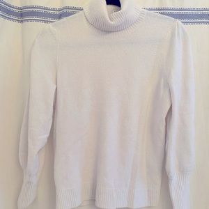 JCrew Cream Turtleneck Sweater